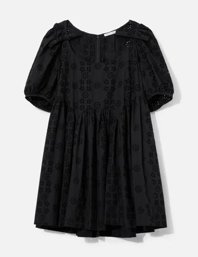 Sandy Liang Hugo Dress In Black