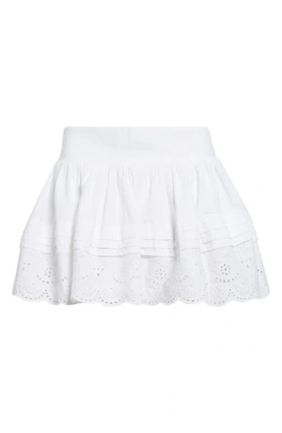 Sandy Liang White Ira Miniskirt