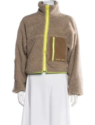 Pre-owned Sandy Liang Jacket In Brown