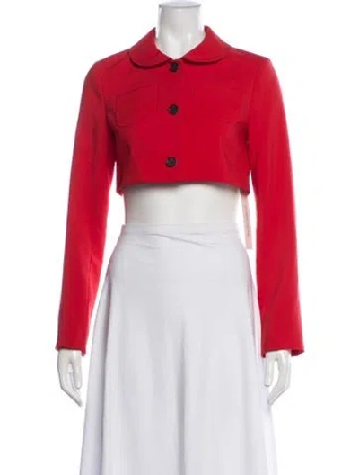 Pre-owned Sandy Liang Jacket In Red