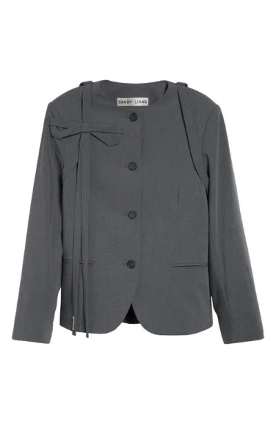Sandy Liang Kallo Bow Detail Jacket
