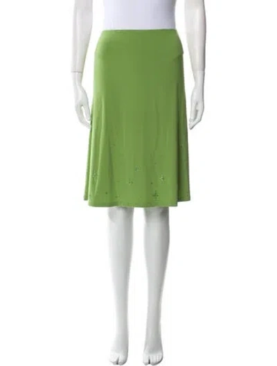 Pre-owned Sandy Liang Knee-length Skirt In Green