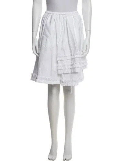 Pre-owned Sandy Liang Knee-length Skirt In White