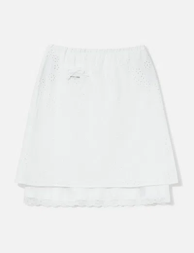 Sandy Liang Laffy Skirt In White