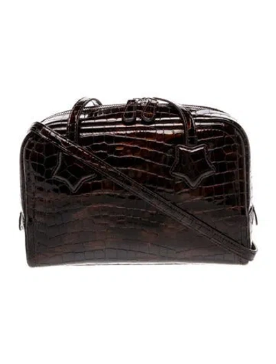 Pre-owned Sandy Liang Leather Shoulder Bag In Brown