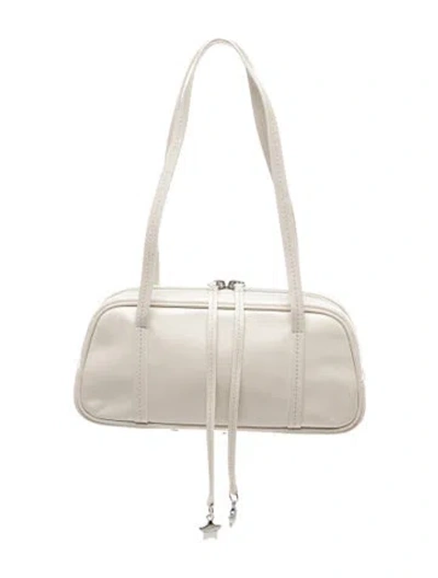 Pre-owned Sandy Liang Leather Shoulder Bag In Neutral