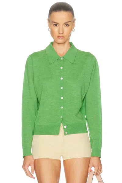 Sandy Liang Ley Cardigan In Green