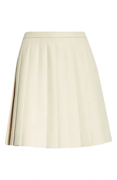 Sandy Liang Lilo Pleated A-line Skirt In Butter