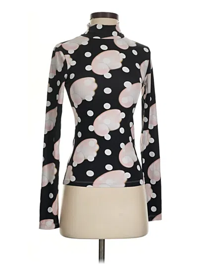 Pre-owned Sandy Liang Long Sleeve Blouse In Black