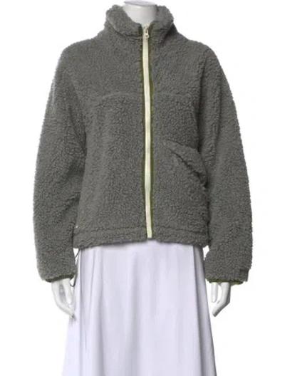 Pre-owned Sandy Liang Long Sleeve Sweatshirt In Gray