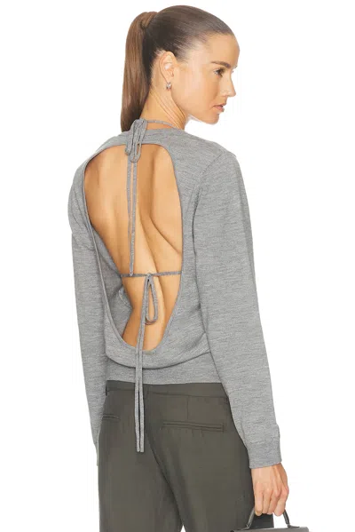 Sandy Liang Maisy Sweater In Gray