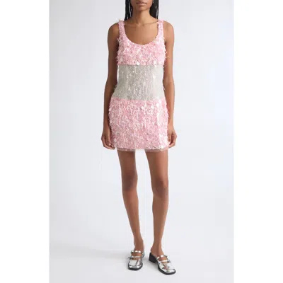 Sandy Liang Mariposa Sequin Minidress In Multi