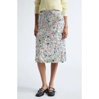 Sandy Liang Martini Confetti Skirt In White