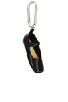 Sandy Liang Mary Jane Pointe Bag Charm In Black