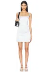 Sandy Liang Blue Melrose Minidress In Ice Blue