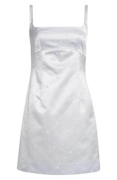 Sandy Liang Melrose Dress In Ice Blue In Silver