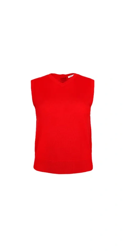 SANDY LIANG MELTY VEST RED