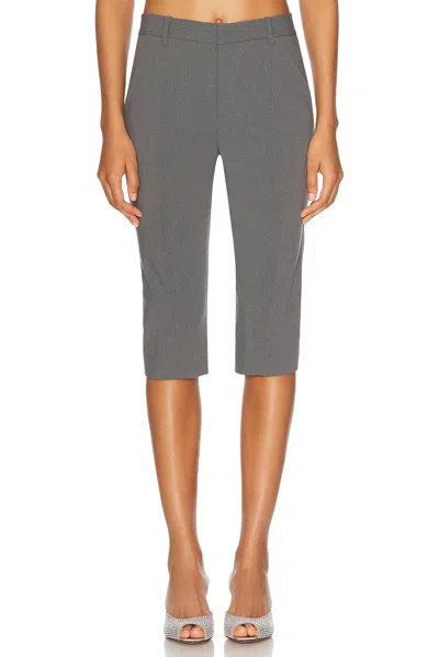Sandy Liang Melvin Capri Pant In Grey