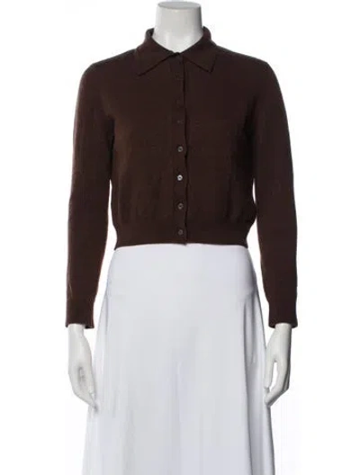 Pre-owned Sandy Liang Merino Wool Sweater In Brown