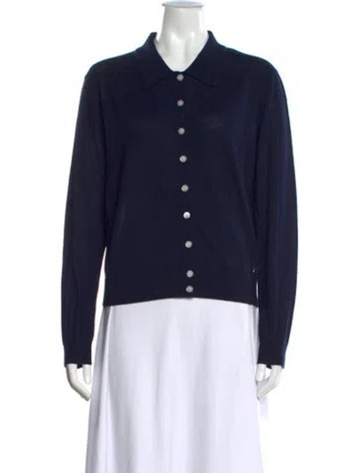 Pre-owned Sandy Liang Merino Wool Sweater W/ Tags In Blue