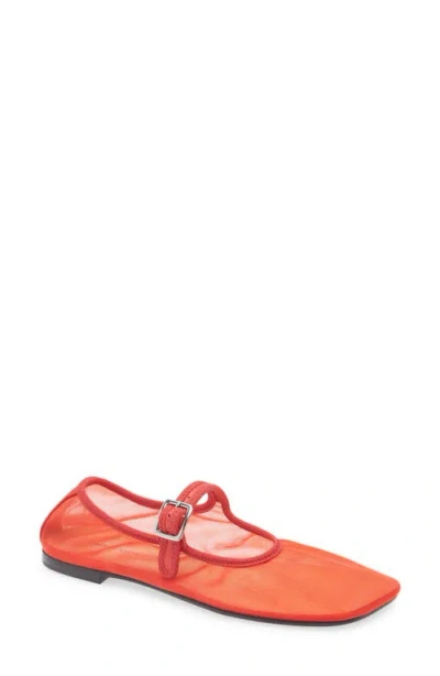 Sandy Liang Mesh Mary Jane Flat