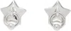 Sandy Liang Micro Wanda Earrings In Silver