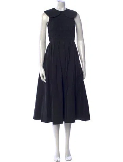 Pre-owned Sandy Liang Midi Length Dress In Blue