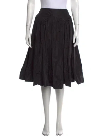Pre-owned Sandy Liang Midi Length Skirt In Black