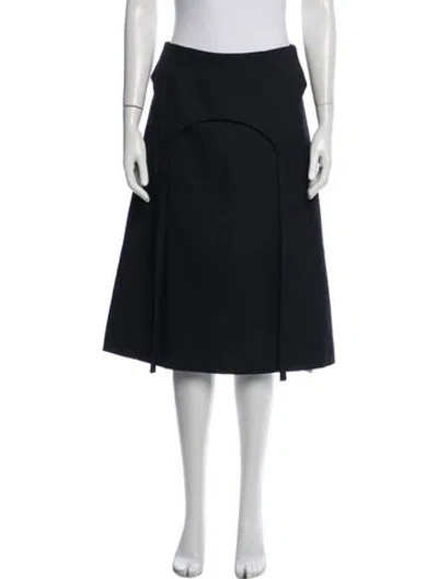 Pre-owned Sandy Liang Midi Length Skirt In Blue