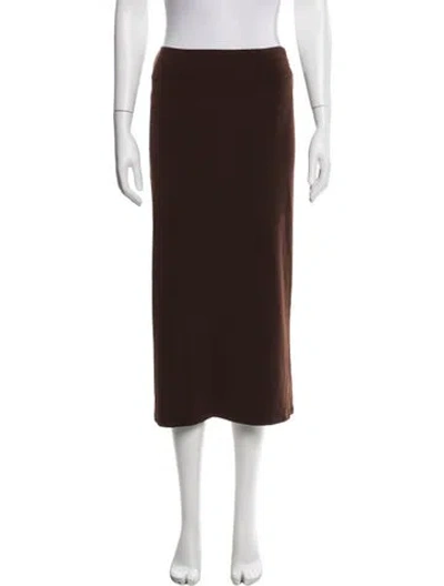 Pre-owned Sandy Liang Midi Length Skirt In Brown