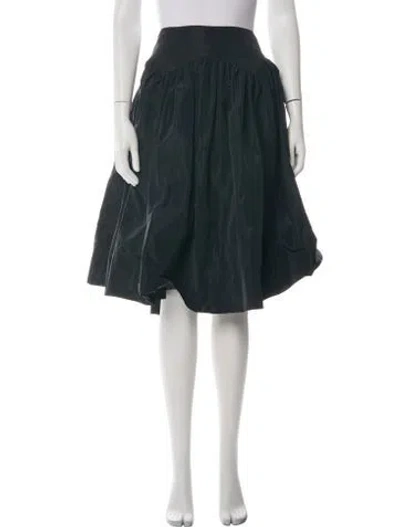 Pre-owned Sandy Liang Midi Length Skirt In Green