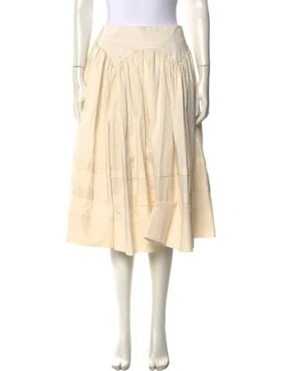 Pre-owned Sandy Liang Midi Length Skirt In Neutral