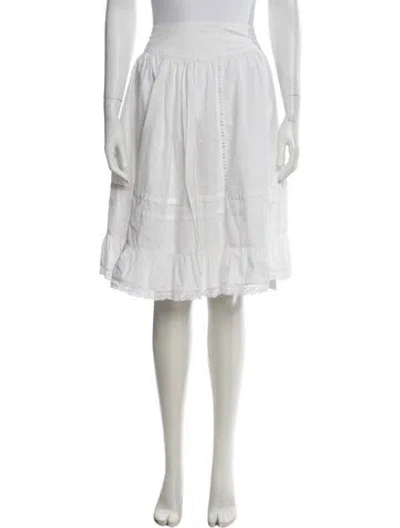 Pre-owned Sandy Liang Midi Length Skirt In Neutral