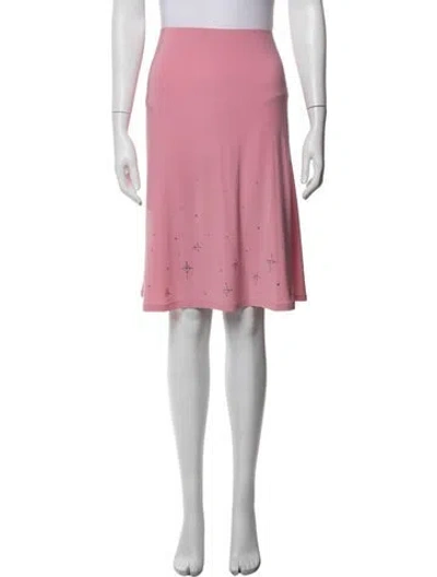 Pre-owned Sandy Liang Midi Length Skirt In Pink
