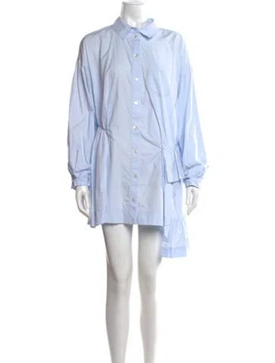 Pre-owned Sandy Liang Mini Dress In Blue