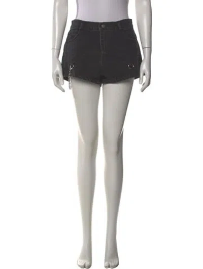 Pre-owned Sandy Liang Mini Shorts In Gray