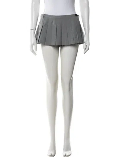 Pre-owned Sandy Liang Mini Shorts In Grey