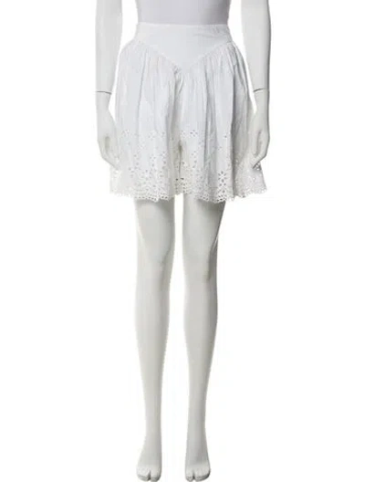 Pre-owned Sandy Liang Mini Shorts In Neutral