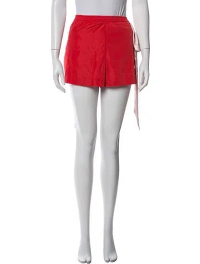 Pre-owned Sandy Liang Mini Shorts In Red