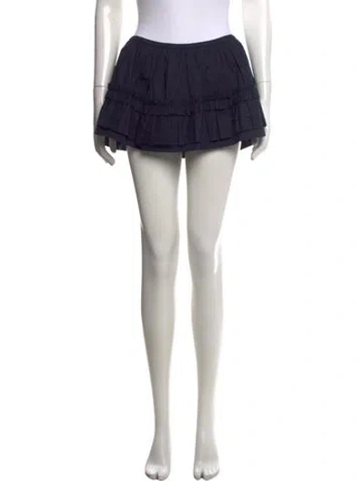 Pre-owned Sandy Liang Mini Skirt In Blue