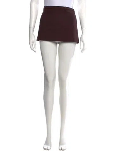 Pre-owned Sandy Liang Mini Skirt In Brown