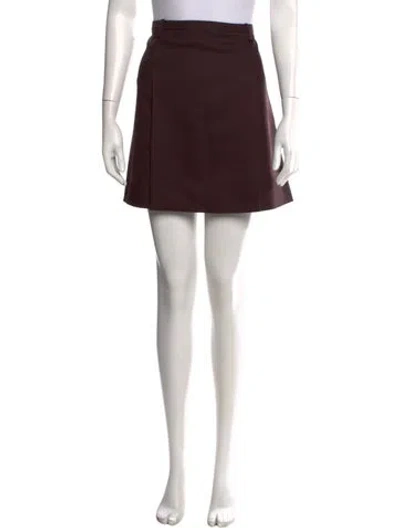Pre-owned Sandy Liang Mini Skirt In Brown