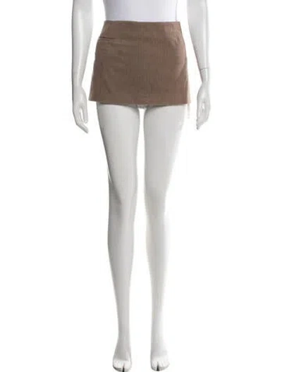 Pre-owned Sandy Liang Mini Skirt In Brown