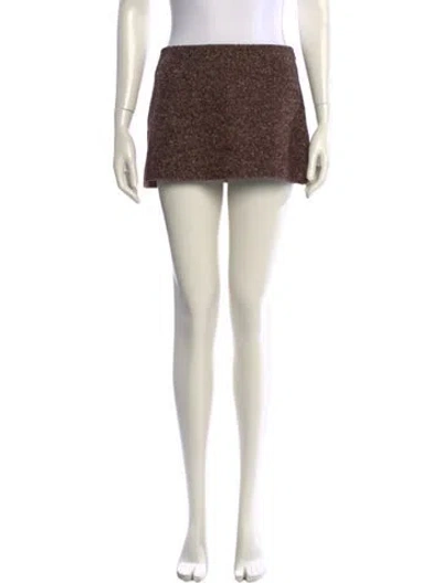 Pre-owned Sandy Liang Mini Skirt In Multi