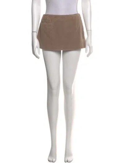 Pre-owned Sandy Liang Mini Skirt In Neutral