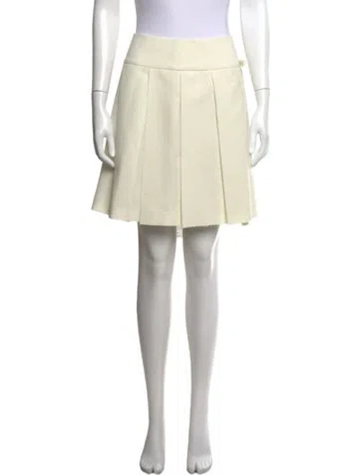 Pre-owned Sandy Liang Mini Skirt In Neutral