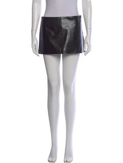 Pre-owned Sandy Liang Mini Skirt W/ Tags In Black