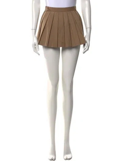 Pre-owned Sandy Liang Mini Skirt W/ Tags In Brown