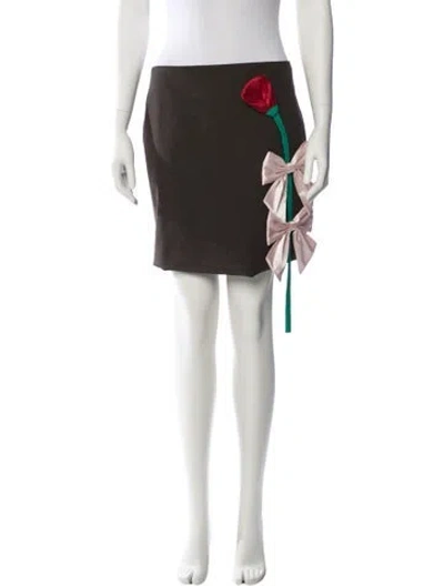 Pre-owned Sandy Liang Mini Skirt W/ Tags In Multi