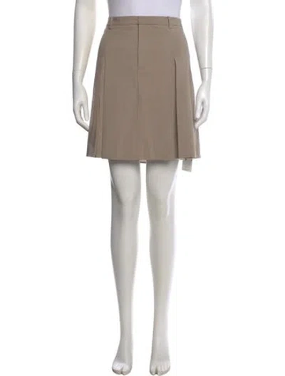 Pre-owned Sandy Liang Mini Skirt W/ Tags In Neutral